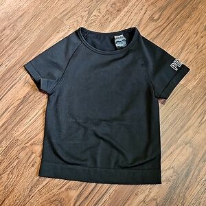 Victoria's Secret PINK XS Open Back Workout Shirt Fitted Vented EUC